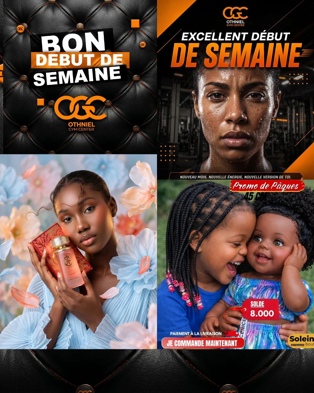 Créations sport, beauté et commerce